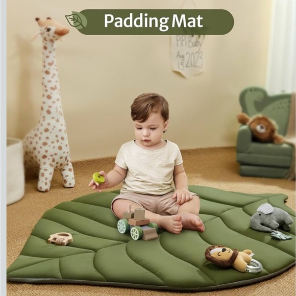 Green Baby Play Mat with Toys - Picture 7 of 8